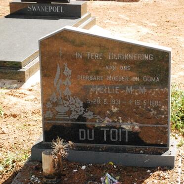 TOIT Heilie M.M., du 1931-1985