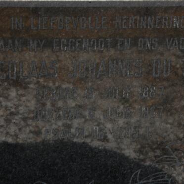 TOIT Nicolaas Johannes, du 1887-1967