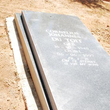 TOIT Cornelius Johannes, du 1940-1997