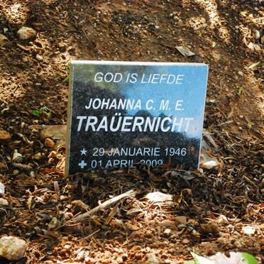 TRAUERNICHT Johanna C.M.E. 1946-2009