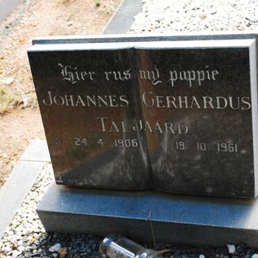 TALJAARD Johannes Gerhardus 1906-1961