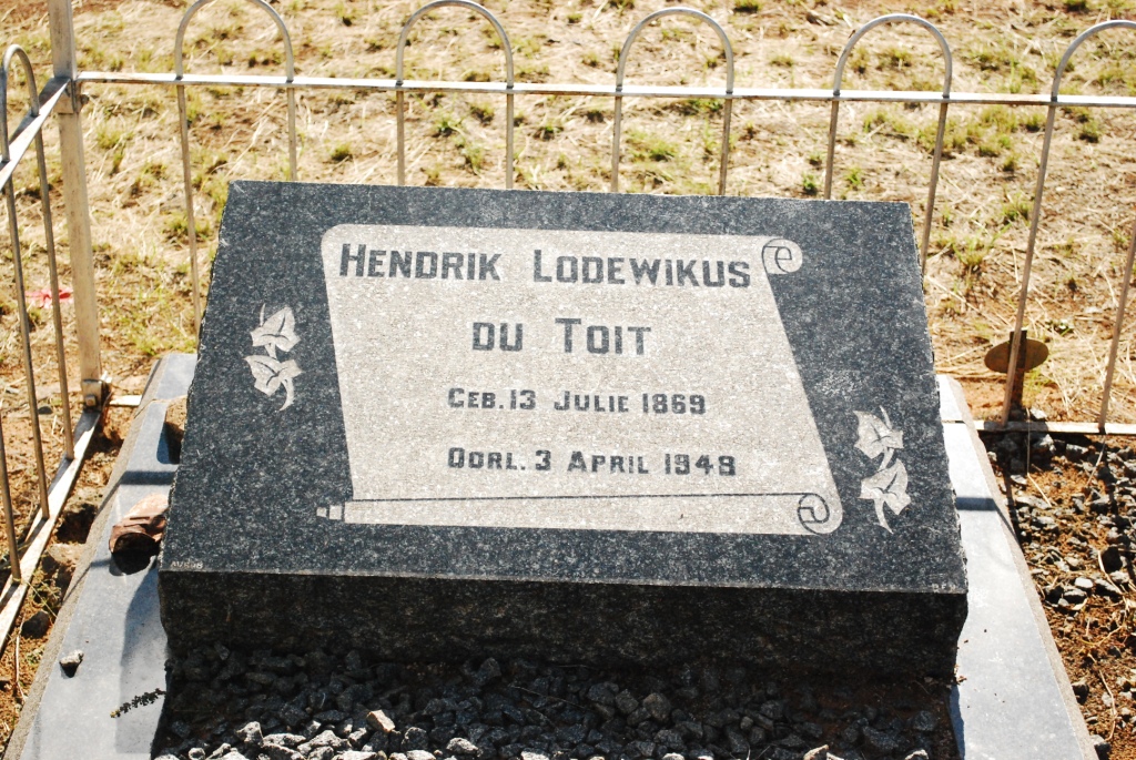 TOIT Hendrik Lodewikus, du 1869-1948