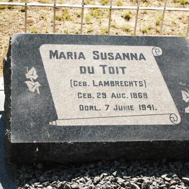 TOIT Hendrik Lodewikus, du 1869-1948 &amp; Maria Susanna LAMBRECHTS 1868-1941