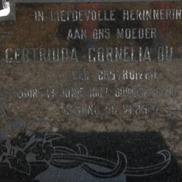 TOIT Gertruida Cornelia, du nee OOSTHUIZEN 1887-1976