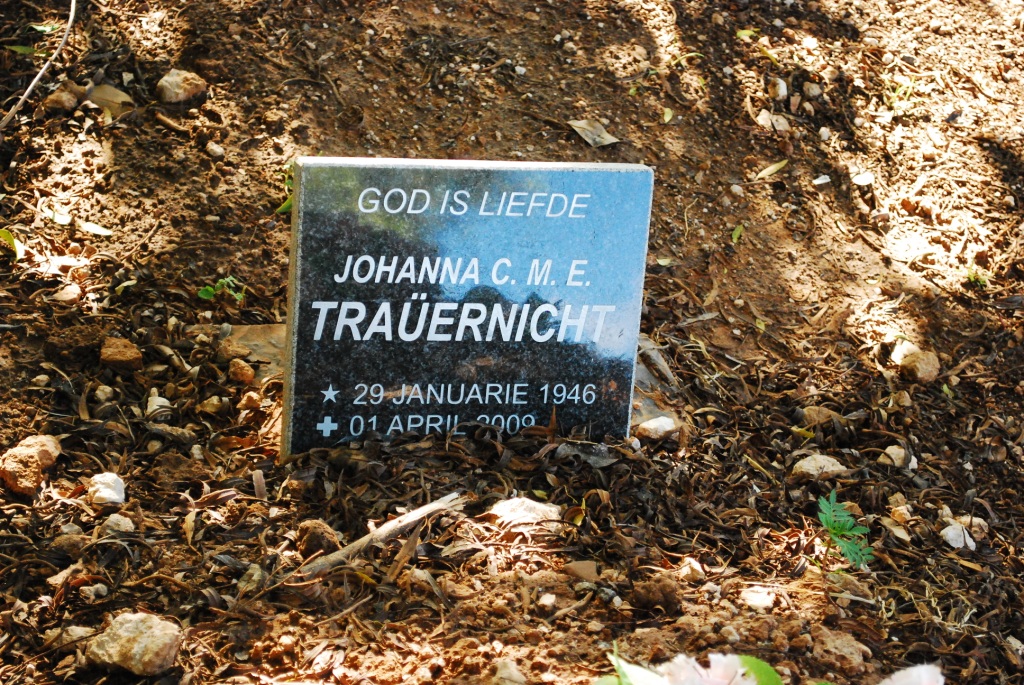TRAUERNICHT Johanna C.M.E. 1946-2009