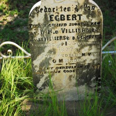 VILLIERS Egbert, de -1897