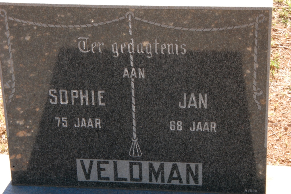 VELDMAN Jan & Sophie
