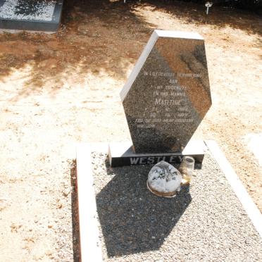 WESTLEY Marthie 1902-1989