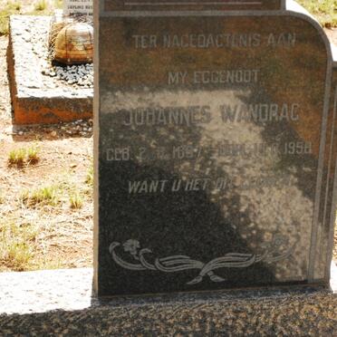 WANDRAG Johannes 1897-1958
