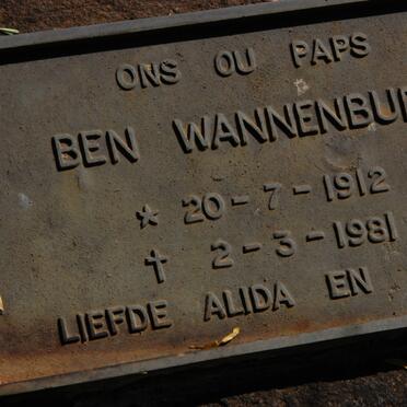 WANNENBURG Ben 1912-1981