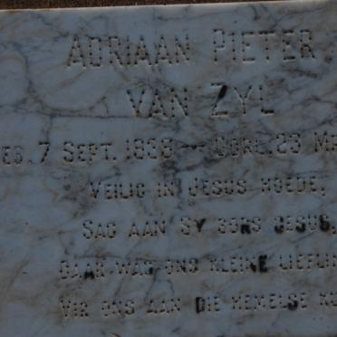 ZYL Adriaan Pieter, van 1938-1942