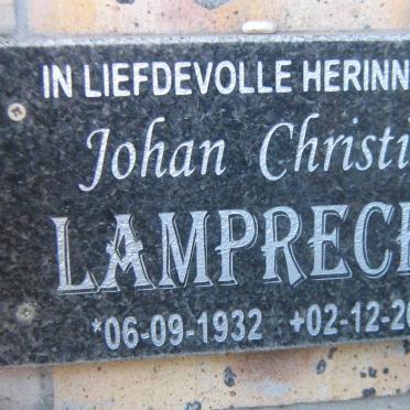 LAMPRECHT Johan Christian 1932-2013