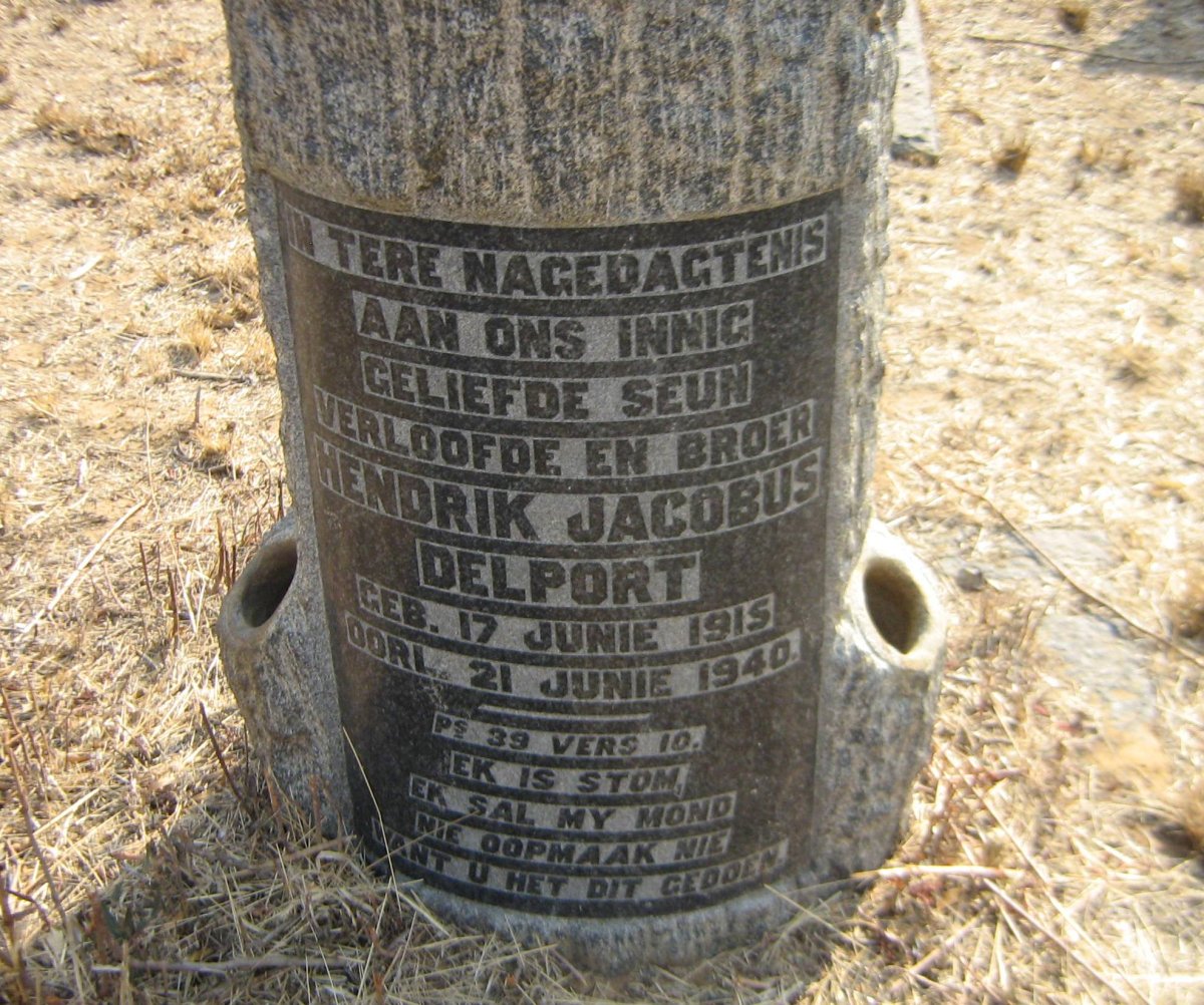 DELPORT Hendrik Jacobus 1915-1940