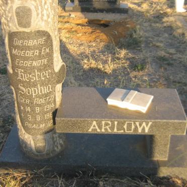 ARLOW Hester Sophia nee ROETZ 1917-1987