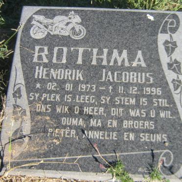 BOTHMA Hendrik Jacobus 1973-1996