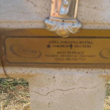 BOTHMA Anna Johanna 1946-2011