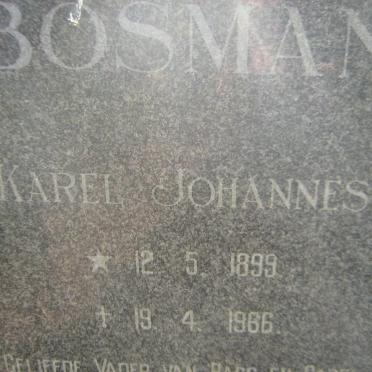 BOSMAN Karel Johannes 1899-1966