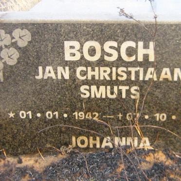 BOSCH Jan Christiaan Smuts 1942-2004 &amp; Johanna