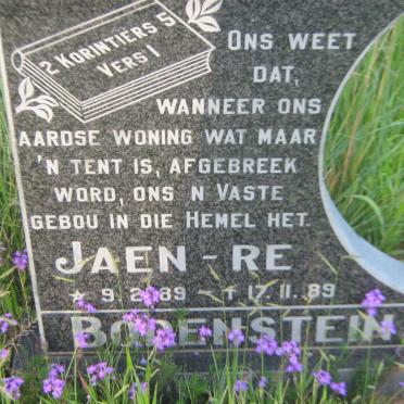 BODENSTEIN Jaen-Re 1989-1989