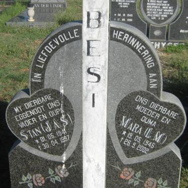 BESI J.A.S. 1941-1997 &amp; L.M. 1945-2002