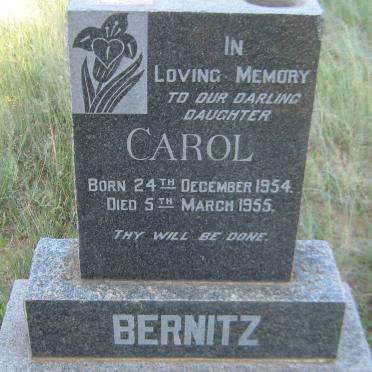 BERNITZ Carol 1954-1955