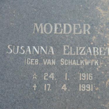 BLOM Petrus Francois 1914-1991 &amp; Susanna Elizabeth VAN SCHALKWYK 1916-1991
