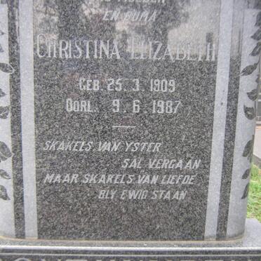 BONTHUYZEN Petrus J.J. 1909-1962 &amp; Christina Elizabeth 1909-1987