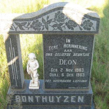BONTHUYZEN Deon 1963-1963