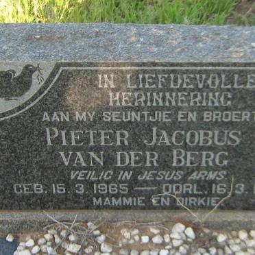 BERG Pieter Jacobus, van der 1965-1965