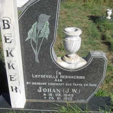 BEKKER J.W. 1949-1995