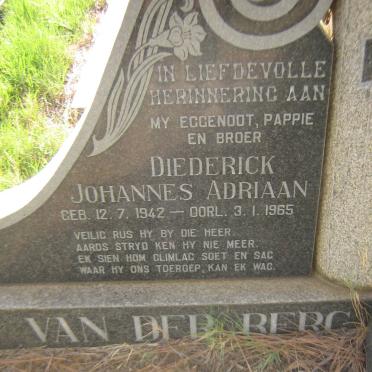 BERG Diederick Johannes Adriaan, van der 1942-1965