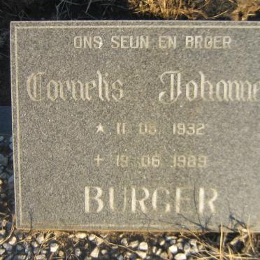 BURGER Cornelis Johannes 1932-1989