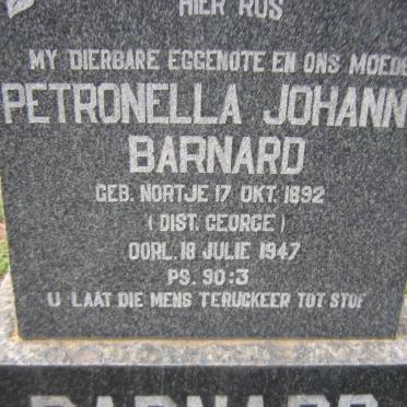 BARNARD Petronella Johann? nee NORTJE 1892-1947