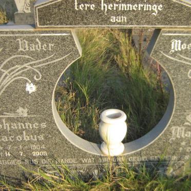 BEKKER Johannes Jacobus 1904-2005 &amp; Susanna Magdalena 1909-1992