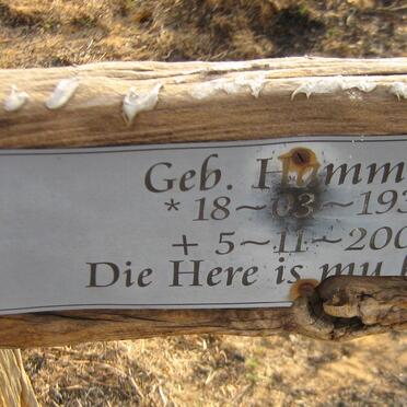 ENGELBRECHT Hester Susanna nee HAMMAN 1938-2009