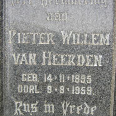 HEERDEN Pieter Willem, van 1895-1959
