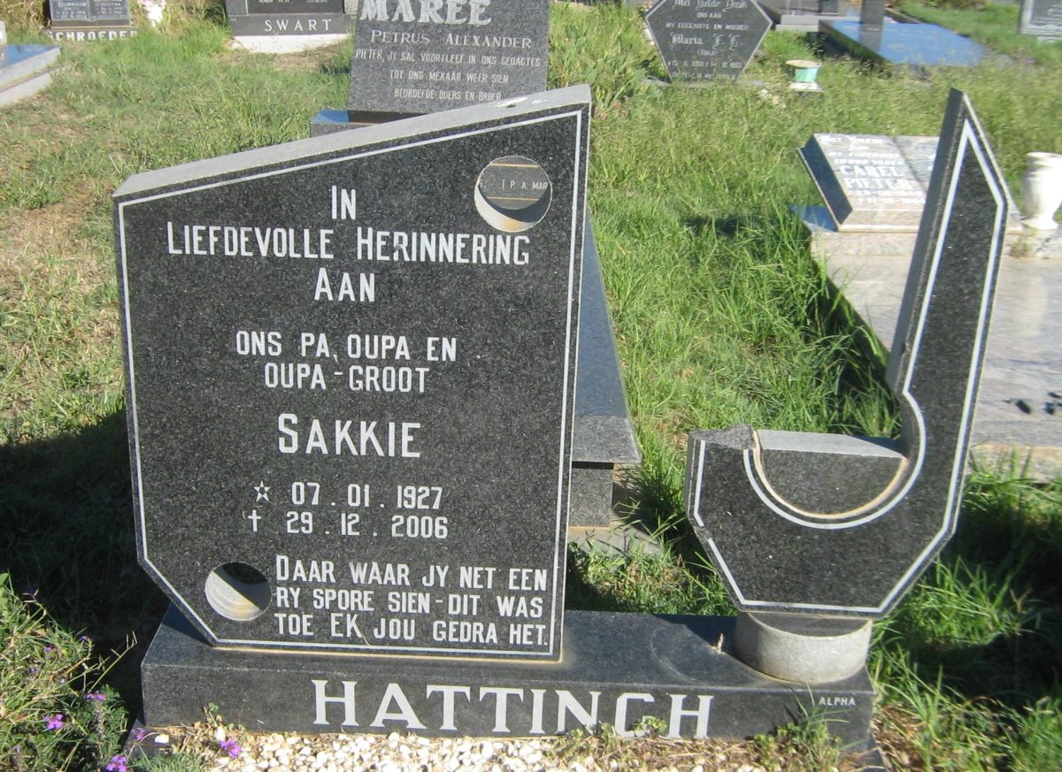 HATTINGH Sakkie 1927-2006