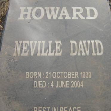 HOWARD Neville David 1939-2004
