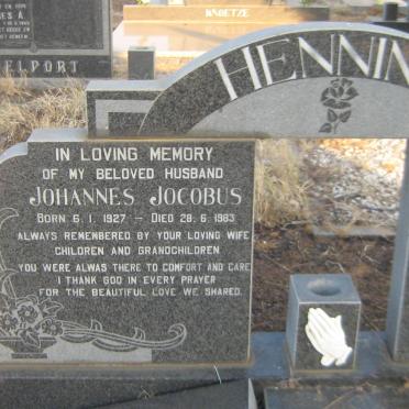 HENNING Johannes Jocobus 1927-1983