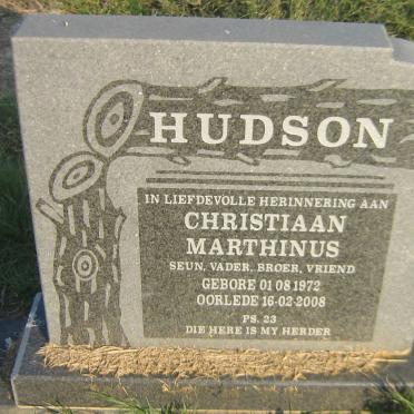 HUDSON Christiaan Marthinus 1972-2008
