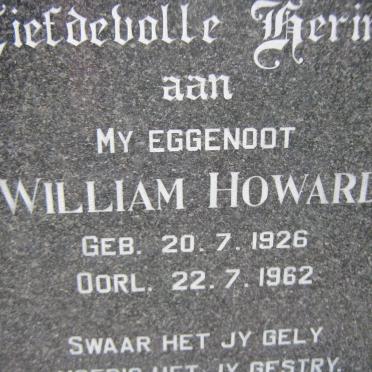 HOWARD William 1926-1962