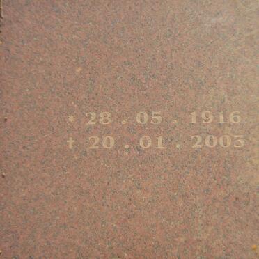 JAARSVELD Johannes Petrus Jordaan, van 1913-2003 &amp; Isabella Petronella STIMIE 1916-2003