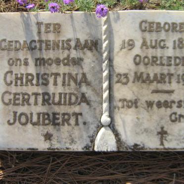 JOUBERT Christina Gertruida 1884-1966