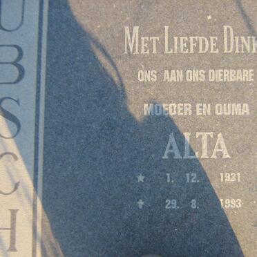 LAUBSCHER Alta 1931-1993