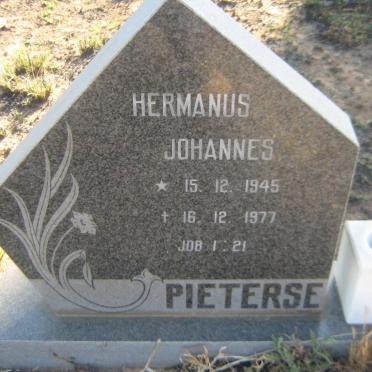 PIETERSE Hermanus Johannes 1945-1977
