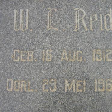 REID W.L. 1912-1960