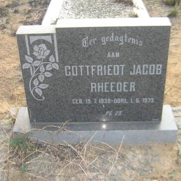 RHEEDER Gottfriedt Jacob 1938-1973