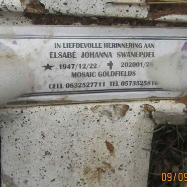 SWANEPOEL Elsabe Johanna 1947-20??