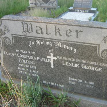 WALKER Leslie George 1911-1977 &amp; Gladys Constance Phyllis 1913-1974