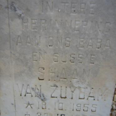 ZUYDAM Shaan, van 1955-1955